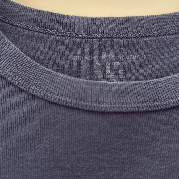 NAVY BRANDY CROP TOP - Picture 2 of 3